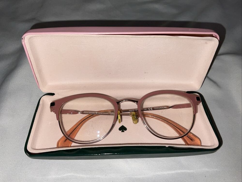 NEW KATE SPADE NEW YORK DANYELLE/F S8R PINK GOLD AUTHENTIC EYEGLASSES 49-21